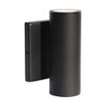 Product Image of 2 Light LED Small Up and Down Sconce Fixture Black Finish 10W 120/277V