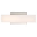 Product Image of Jess LED Small Vanity Brushed Nickel Finish w/ White Acrylic