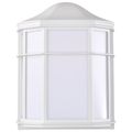 Product Image of LED Cage Lantern Fixture White Finish w/ White Linen Acrylic