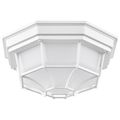 Product Image of LED Spider Cage Fixture White Finish w/ Frosted Glass
