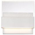 Product Image of Ellusion LED Medium Wall Sconce 15W Polished Nickel Finish w/ Seeded Glass