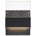 Product Image of Ellusion LED Small Wall Sconce 15W Matte Black Finish w/ Seeded Glass