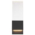 Product Image of Ellusion LED Large Wall Sconce 13W Matte Black Finish w/ Seeded Glass