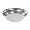 Product Image of 19 Watt 11" LED Twist & Lock Flush Mount Fixture Dimmable Brushed Nickel Frosted Glass