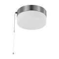 Product Image of 12 Watt 8" LED Flush Mount Fixture w/ Pull Chain Brushed Nickel w/ Frosted Glass