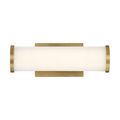 Product Image of Lena LED Vanity Brushed Brass w/ Striped Lens