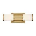 Product Image of Caper LED Vanity Brushed Brass w/ Frosted Lens