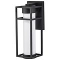 Product Image of Ledges 6W LED Medium Wall Lantern Matte Black w/ White Opal Glass
