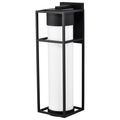 Product Image of Ledges 10W LED Large Wall Lantern Matte Black w/ White Opal Glass