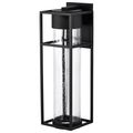 Product Image of Ledges 10W LED Large Wall Lantern Matte Black w/ Clear Seeded Glass