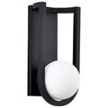 Product Image of Cradle 6W LED Medium Wall Lantern Matte Black w/ White Opal Glass