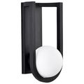 Product Image of Cradle 6W LED Large Wall Lantern Matte Black w/ White Opal Glass