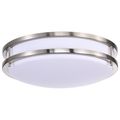 Product Image of Glamour LED 14" Flush Mount Fixture Brushed Nickel Finish CCT Selectable 3K/4K/5K