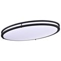 Product Image of Glamour LED 32" Flush Mount Fixture Oval Shape Black Finish CCT Selectable 3K/4K/5K