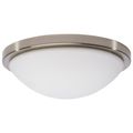Product Image of Button 11 Inch LED Flush Mount Fixture Brushed Nickel Finish CCT Selectable 120 Volts