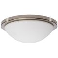 Product Image of Button 13 Inch LED Flush Mount Fixture Brushed Nickel Finish CCT Selectable 120 Volts