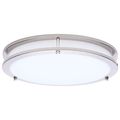 Product Image of Glamour, LED 13" Flush Mount, Brushed Nickel Finish, 27K/3K/35K/4K/5K CCT Selectable