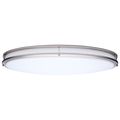 Product Image of Glamour, LED 32" Oval Flush Mount, Brushed Nickel Finish, 27K/3K/35K/4K/5K CCT Selectable