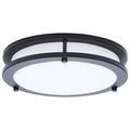 Product Image of Glamour, LED 10" Flush Mount, Black Finish, 27K/3K/35K/4K/5K CCT Selectable