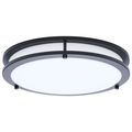 Product Image of Glamour, LED 13" Flush Mount, Black Finish, 27K/3K/35K/4K/5K CCT Selectable