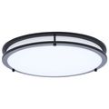Product Image of Glamour, LED 17" Flush Mount, Black Finish, 27K/3K/35K/4K/5K CCT Selectable