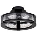 Product Image of Darrow 13 Inch LED Semi Flush Matte Black Acrylic Panels