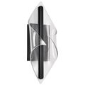 Product Image of Geneva 18 Inch LED Small Wall Sconce Matte Black Silk Screened Acrylic Lens