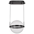 Product Image of Arvada 12 Inch LED Pendant Matte Black Silk Screened Acrylic Lens