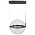 Product Image of Arvada 16 Inch LED Pendant Matte Black Silk Screened Acrylic Lens