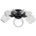 Product Image of Barnett 21 Inch LED Flush Mount Matte Black Silk Screened Acrylic Lens