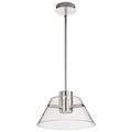 Product Image of Edmond 14 Inch LED Pendant Polished Nickel w/ Clear Glass