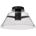 Product Image of Edmond 17 Inch LED Semi Flush Matte Black w/ Clear Glass