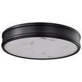 Product Image of Kendall 14 Inch LED Flush Mount Matte Black w/ Alabaster Glass