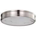 Product Image of Kendall 14 Inch LED Flush Mount Brushed Nickel w/ Alabaster Glass