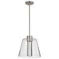 Product Image of Aura 12 Inch LED Pendant Brushed Nickel K9 Bubble Crystal 3000K CCT