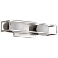 Product Image of Jenkins 16 Inch 2 Light LED Vanity Brushed Nickel w/ Frosted Glass