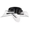 Product Image of Sedona 22 Inch LED Flush Mount Matte Black Silk Screened Acrylic Lens