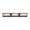 Product Image of Mercer (3) LED Wall Sconce Frosted Glass Georgetown Bronze Finish