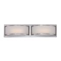 Product Image of Mercer (2) LED Wall Sconce Frosted Glass Brushed Nickel Finish