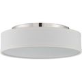 Product Image of Heather LED Flush Fixture w/ White Linen Shade