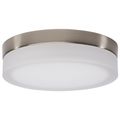 Product Image of Pi 9 Inch LED Flush Mount Brushed Nickel Finish Frosted Etched Glass CCT Selectable 120 Volts