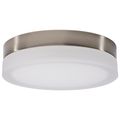 Product Image of Pi 11 Inch LED Flush Mount Brushed Nickel Finish Frosted Etched Glass CCT Selectable 120 Volts