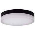 Product Image of Pi 14 Inch LED Flush Mount Black Finish Frosted Etched Glass CCT Selectable 120 Volts