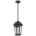 Product Image of East River Collection 1 Light Outdoor Hanging Fixture LED SMART Starfish RGBTW CCT Selectable Matte Black Clear Water Glass