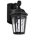 Product Image of East River Collection 1 Light Outdoor Small Wall Fixture LED SMART Starfish RGBTW CCT Selectable Matte Black Clear Water Glass