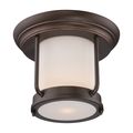 Product Image of Bethany LED Outdoor Flush Fixture w/ Satin White Glass