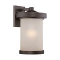 Product Image of Diego LED Outdoor Large Wall w/ Satin Amber Glass
