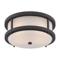 Product Image of Willis LED Outdoor Flush Fixture w/ Antique White Glass