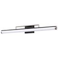 Product Image of Solano LED Large Vanity Black and Brushed Nickel Finish White Acrylic Lens
