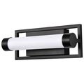Product Image of Canal LED Small Vanity Matte Black Finish White Acrylic Lens